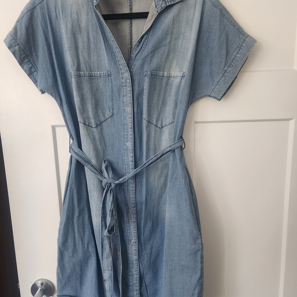 Grace & Lace Light Blue Denim Dress